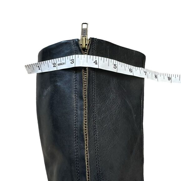 Frye Black Tall Leather Lisa Boots Size 6 - Picture 15 of 16